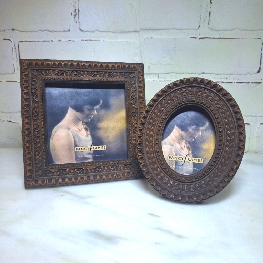 Set Of 2 Vtg New Old Stock Wooden Frames